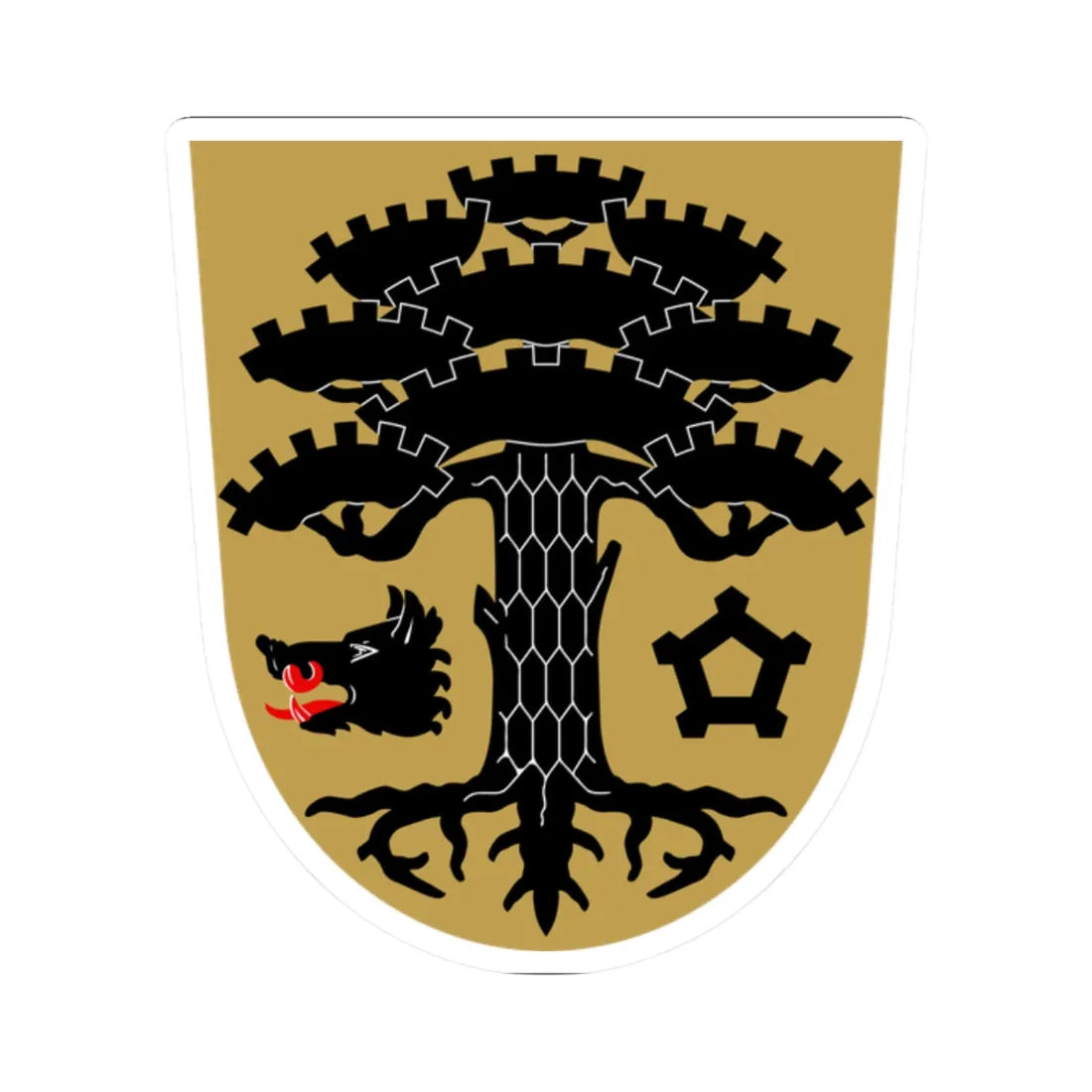 Luumäki.vaakuna (Finland) (Coat of Arms) STICKER Vinyl Kiss-Cut Decal 2 Inch White - The Sticker Space