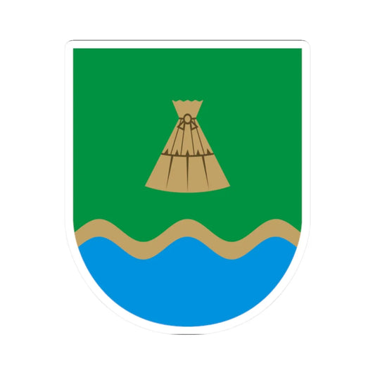 Luunja valla vapp (Estonia) (Coat of Arms) STICKER Vinyl Kiss-Cut Decal 2 Inch White - The Sticker Space