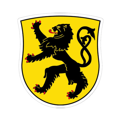 LUX Dudelange incorrect COA (Luxembourg) (Coat of Arms) STICKER Vinyl Kiss-Cut Decal 6 Inch White - The Sticker Space