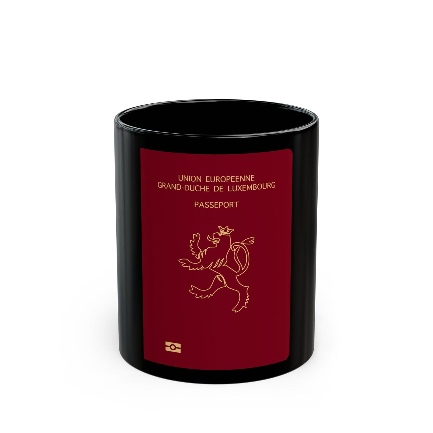 Luxembourg Passport - Black Coffee Mug