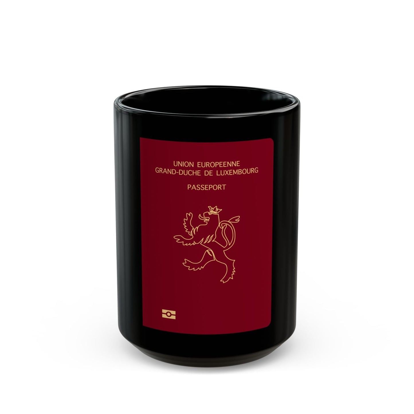 Luxembourg Passport - Black Coffee Mug