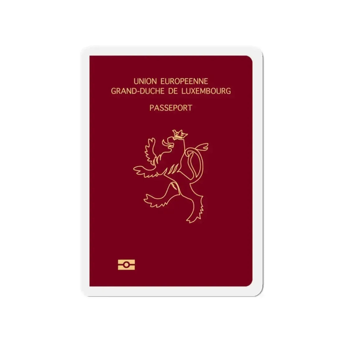 Luxembourg Passport - Refrigerator Magnet 3 Inch - The Sticker Space