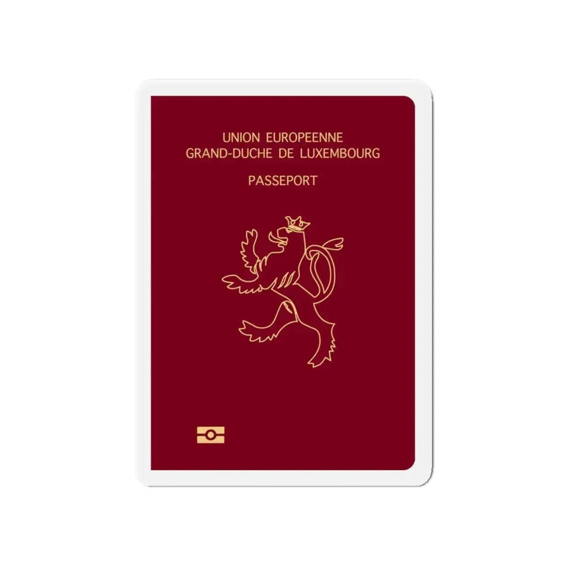 Luxembourg Passport - Refrigerator Magnet 4 Inch - The Sticker Space