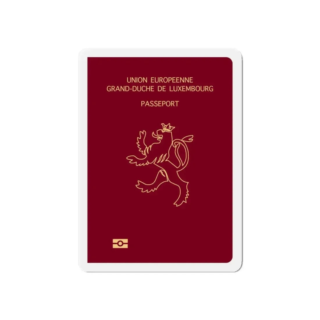Luxembourg Passport - Refrigerator Magnet - The Sticker Space