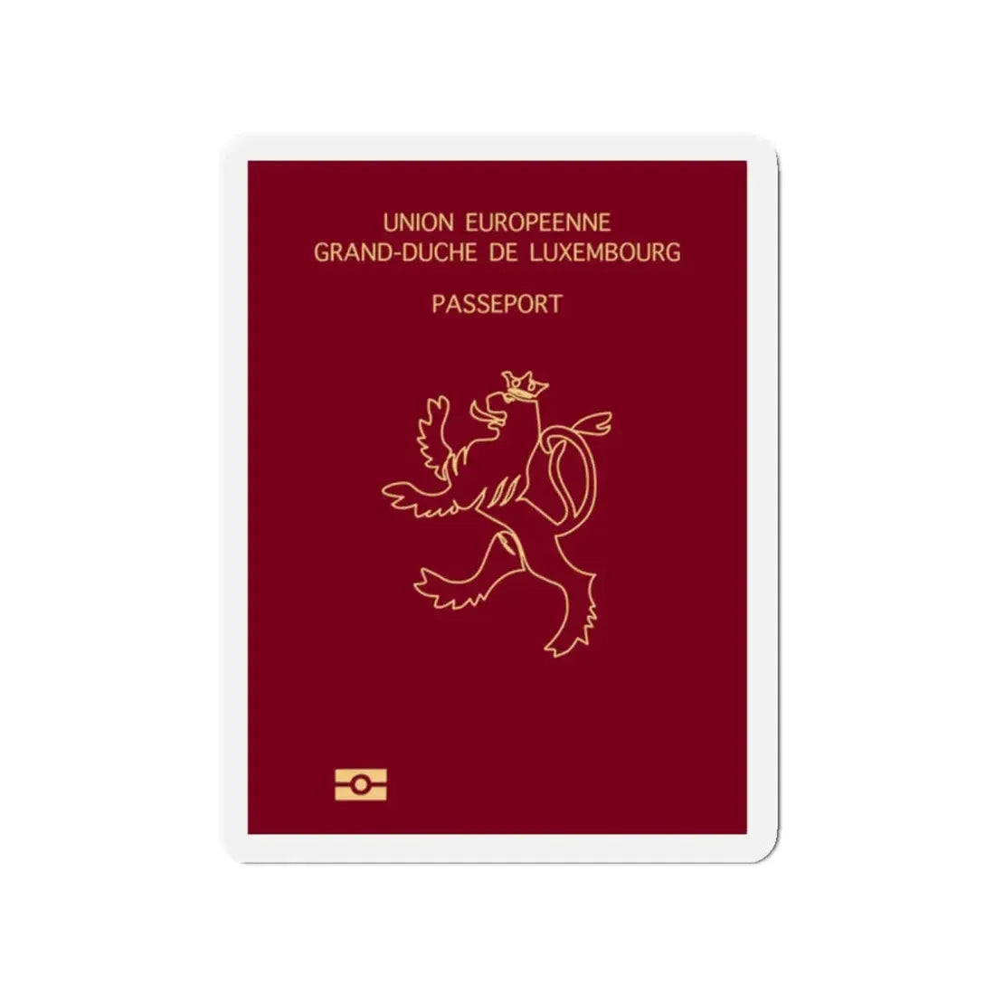 Luxembourg Passport - Refrigerator Magnet - The Sticker Space