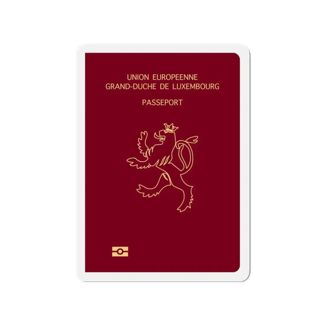 Luxembourg Passport - Refrigerator Magnet - The Sticker Space
