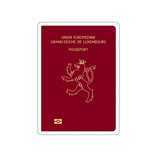 Luxembourg Passport STICKER Vinyl Die-Cut Decal 2 Inch - The Sticker Space