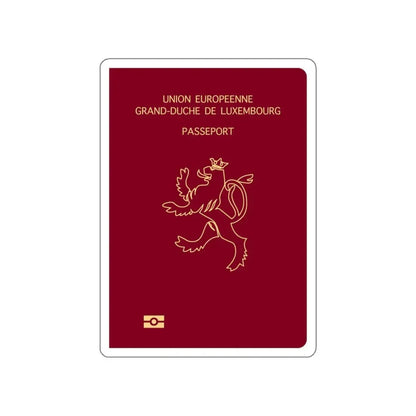 Luxembourg Passport STICKER Vinyl Die-Cut Decal 6 Inch - The Sticker Space