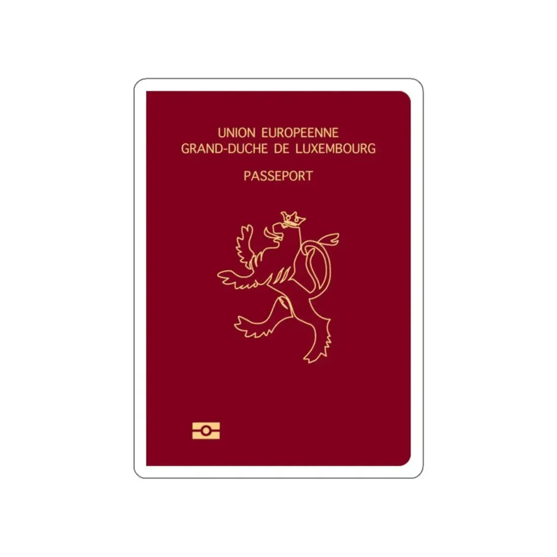 Luxembourg Passport STICKER Vinyl Die-Cut Decal - The Sticker Space