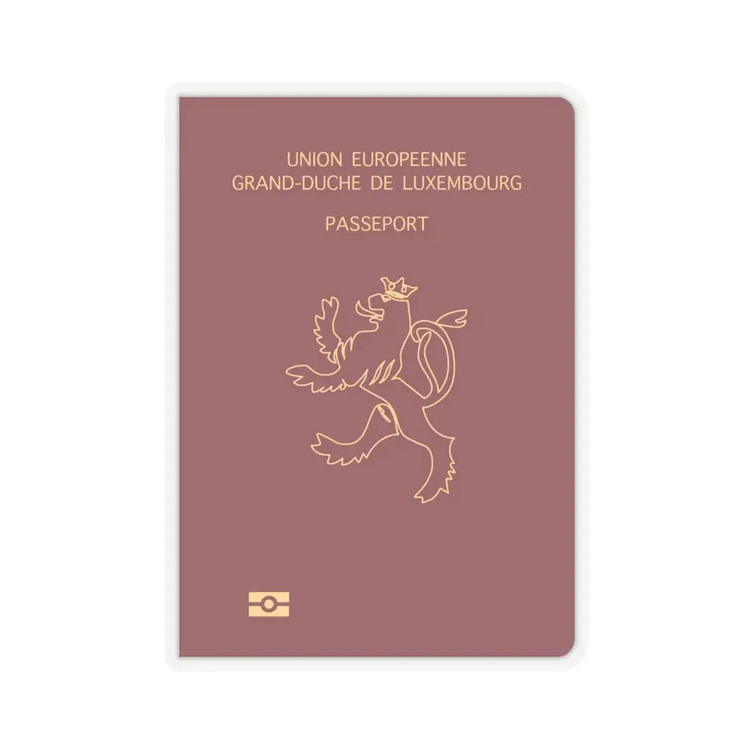 Luxembourg Passport - STICKER Vinyl Kiss-Cut Decal 6 Inch Transparent - The Sticker Space