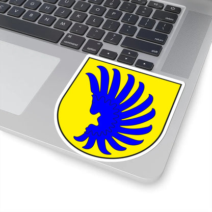Luzein Kreis wappen (Switzerland) (Coat of Arms) STICKER Vinyl Kiss-Cut Decal - The Sticker Space