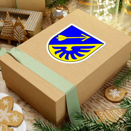 Luzein wappen (Switzerland) (Coat of Arms) STICKER Vinyl Kiss-Cut Decal - The Sticker Space