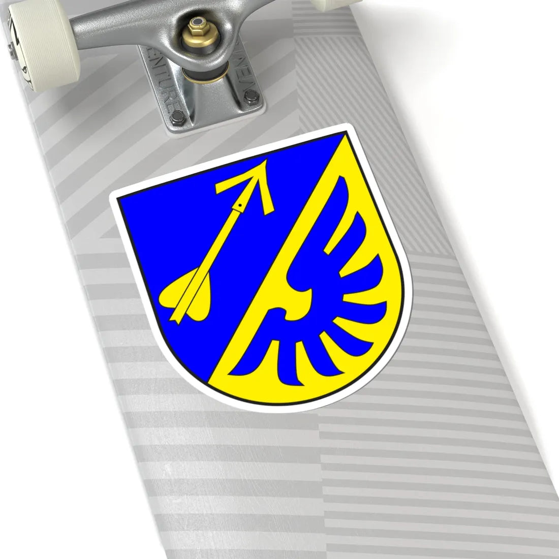 Luzein wappen (Switzerland) (Coat of Arms) STICKER Vinyl Kiss-Cut Decal - The Sticker Space