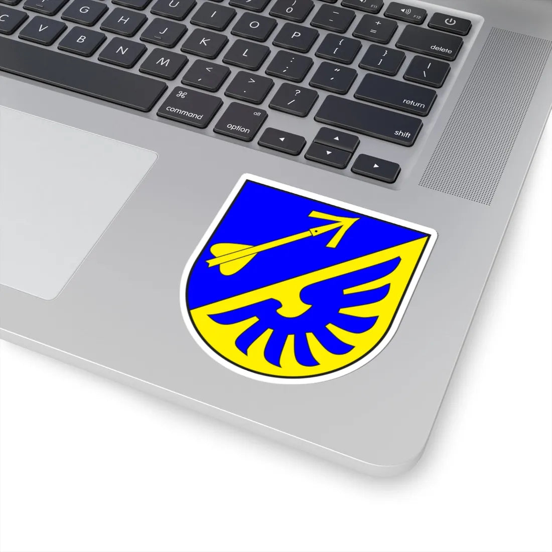 Luzein wappen (Switzerland) (Coat of Arms) STICKER Vinyl Kiss-Cut Decal - The Sticker Space