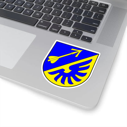 Luzein wappen (Switzerland) (Coat of Arms) STICKER Vinyl Kiss-Cut Decal - The Sticker Space