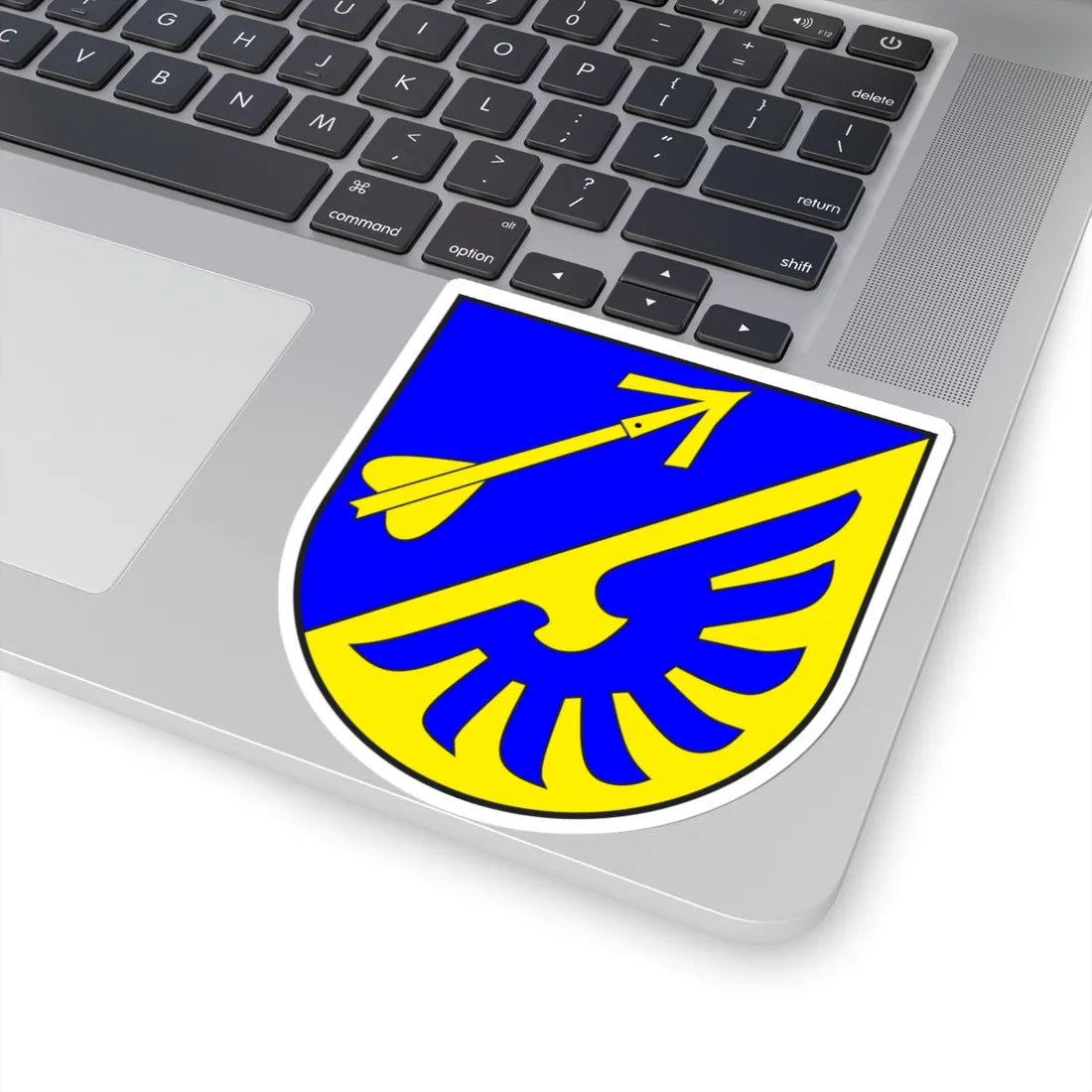 Luzein wappen (Switzerland) (Coat of Arms) STICKER Vinyl Kiss-Cut Decal - The Sticker Space