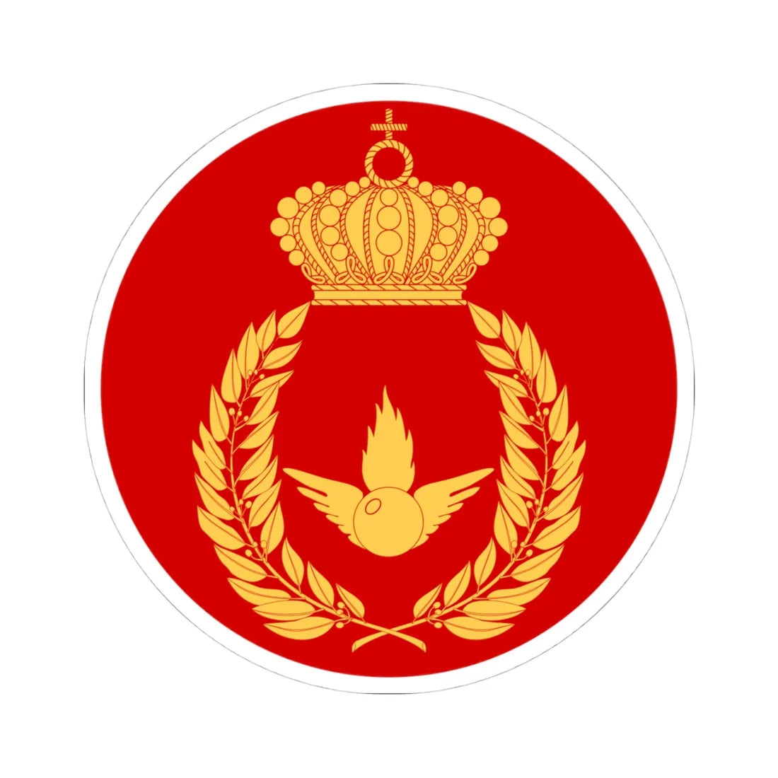 LvKAS vapen (Sweden) (Coat of Arms) STICKER Vinyl Kiss-Cut Decal 4 Inch White - The Sticker Space