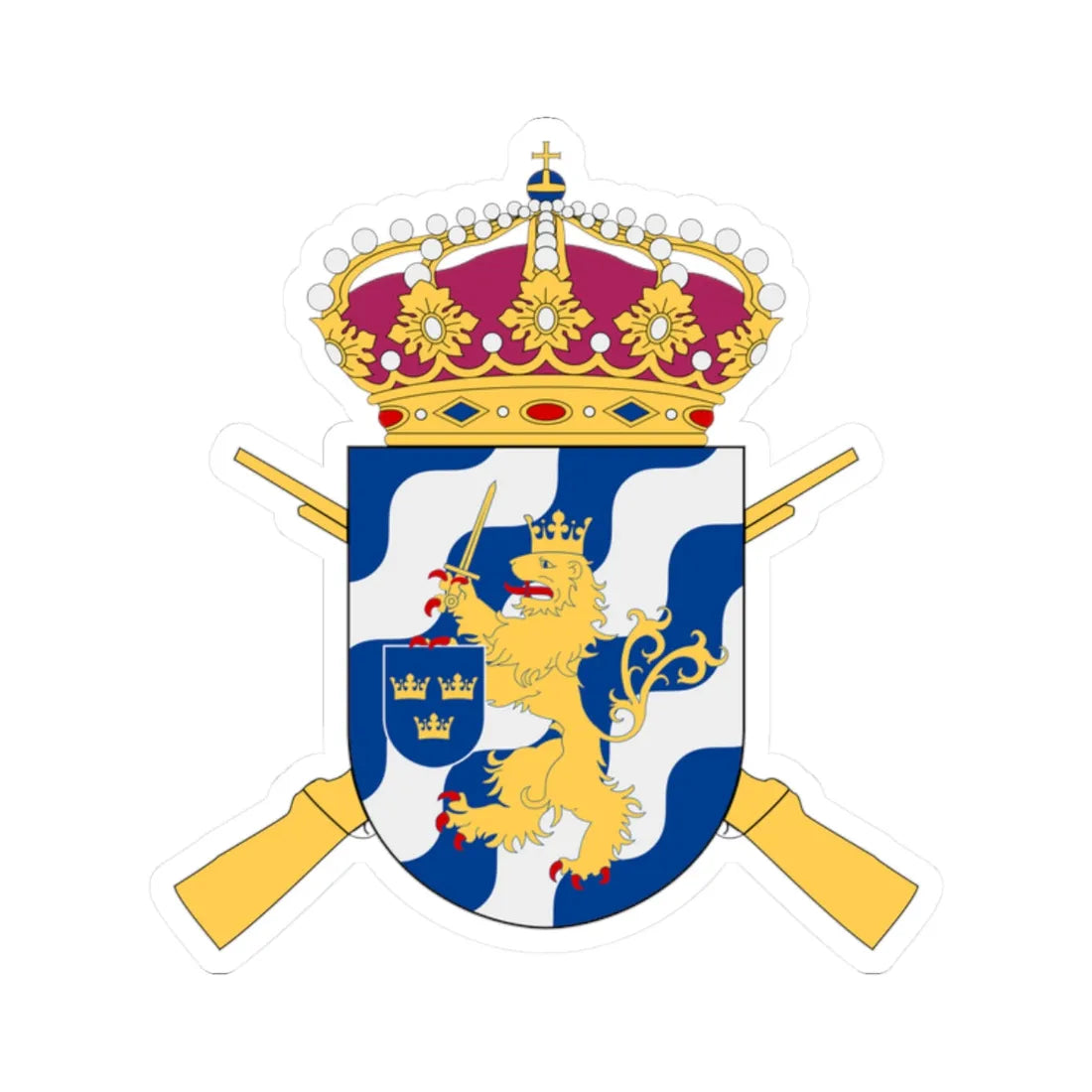 Älvsborgsgruppen vapen (Sweden) (Coat of Arms) STICKER Vinyl Kiss-Cut Decal 2 Inch White - The Sticker Space