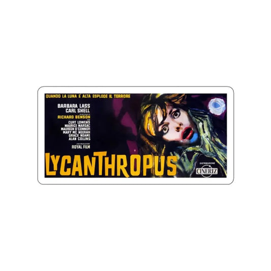 LYCANTHROPUS (WEREWOLF IN A GIRLS DORMITORY) 1961 Movie Poster STICKER Vinyl Die-Cut Decal 2 Inch - The Sticker Space