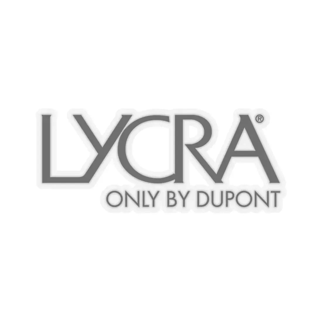 Lycra (Only by DuPont) (Logo) STICKER Vinyl Kiss-Cut Decal 3 Inch Transparent - The Sticker Space