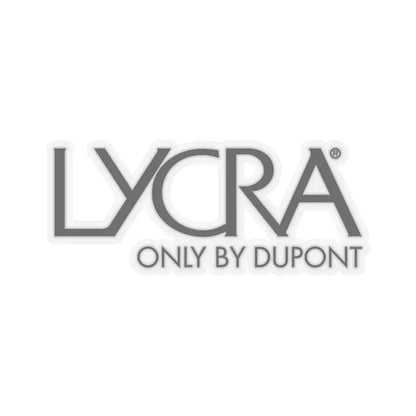 Lycra (Only by DuPont) (Logo) STICKER Vinyl Kiss-Cut Decal 3 Inch Transparent - The Sticker Space