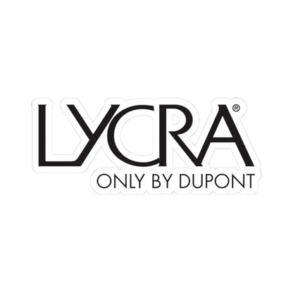 Lycra (Only by DuPont) (Logo) STICKER Vinyl Kiss-Cut Decal 3 Inch White - The Sticker Space