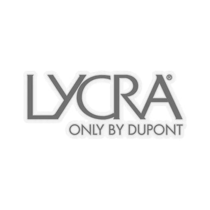 Lycra (Only by DuPont) (Logo) STICKER Vinyl Kiss-Cut Decal 4 Inch Transparent - The Sticker Space