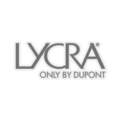 Lycra (Only by DuPont) (Logo) STICKER Vinyl Kiss-Cut Decal 6 Inch Transparent - The Sticker Space