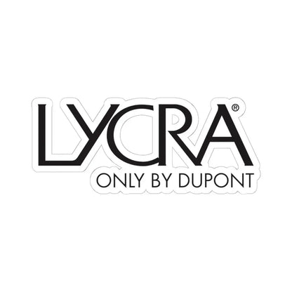 Lycra (Only by DuPont) (Logo) STICKER Vinyl Kiss-Cut Decal 6 Inch White - The Sticker Space