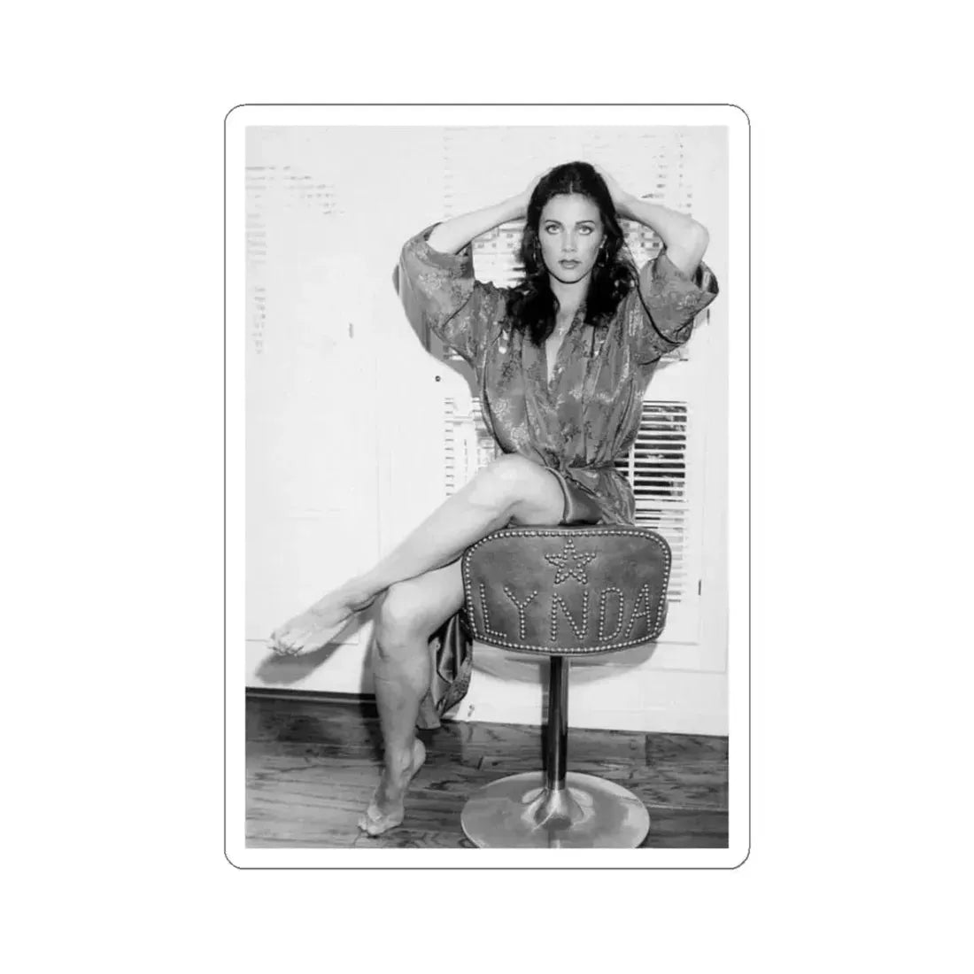 Lynda Carter #172 (Vintage Female Icon) STICKER Vinyl Kiss-Cut Decal 3 Inch White - The Sticker Space