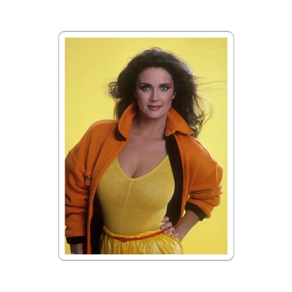 Lynda Carter #180 (Vintage Female Icon) STICKER Vinyl Kiss-Cut Decal 4 Inch White - The Sticker Space