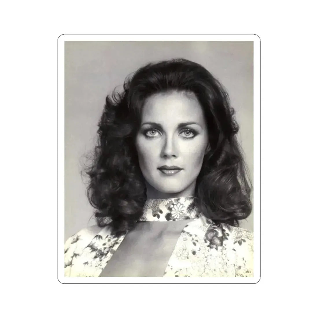 Lynda Carter #198 (Vintage Female Icon) STICKER Vinyl Kiss-Cut Decal 4 Inch White - The Sticker Space