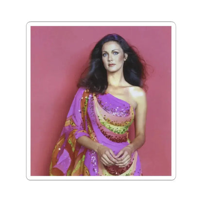 Lynda Carter #225 (Vintage Female Icon) STICKER Vinyl Kiss-Cut Decal 2 Inch White - The Sticker Space