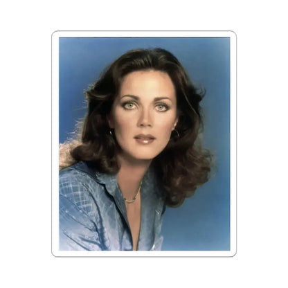 Lynda Carter #226 (Vintage Female Icon) STICKER Vinyl Kiss-Cut Decal 2 Inch White - The Sticker Space