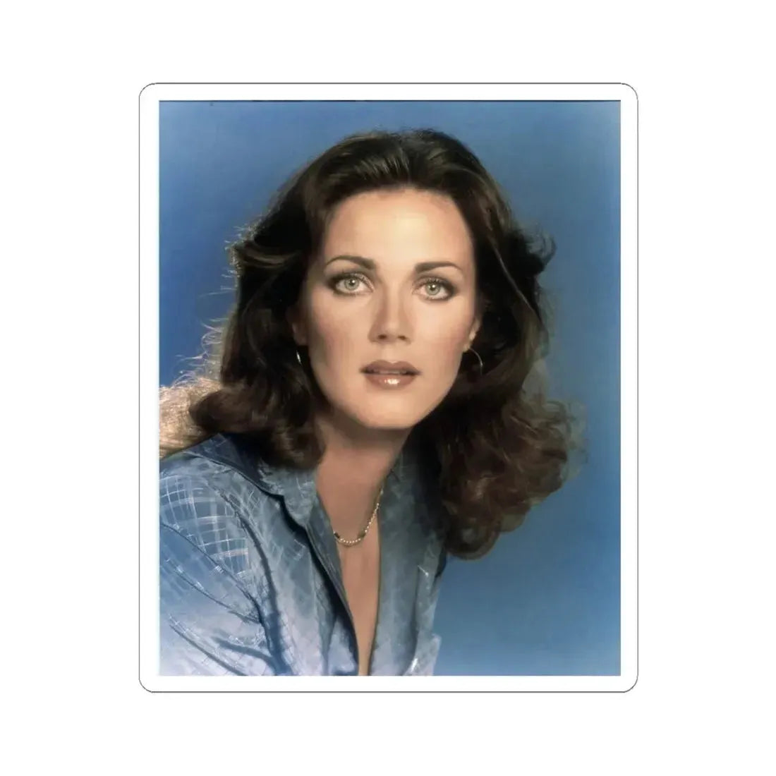 Lynda Carter #226 (Vintage Female Icon) STICKER Vinyl Kiss-Cut Decal 4 Inch White - The Sticker Space