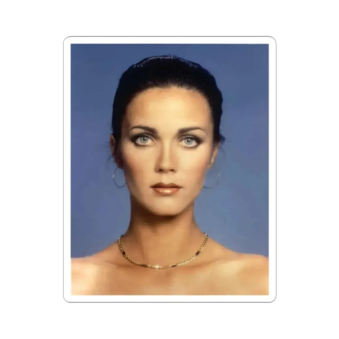 Lynda Carter #227 (Vintage Female Icon) STICKER Vinyl Kiss-Cut Decal 2 Inch White - The Sticker Space
