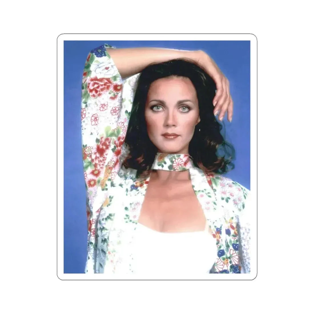 Lynda Carter #234 (Vintage Female Icon) STICKER Vinyl Kiss-Cut Decal 4 Inch White - The Sticker Space