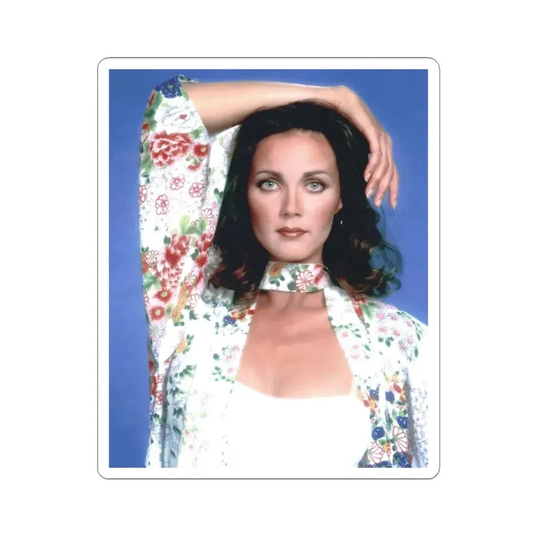 Lynda Carter #234 (Vintage Female Icon) STICKER Vinyl Kiss-Cut Decal 6 Inch White - The Sticker Space