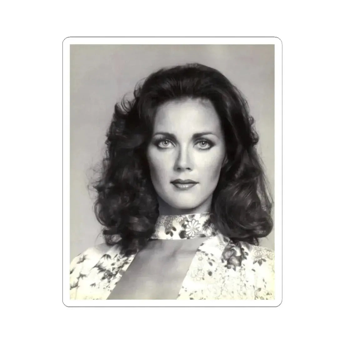 Lynda Carter #235 (Vintage Female Icon) STICKER Vinyl Kiss-Cut Decal 2 Inch White - The Sticker Space