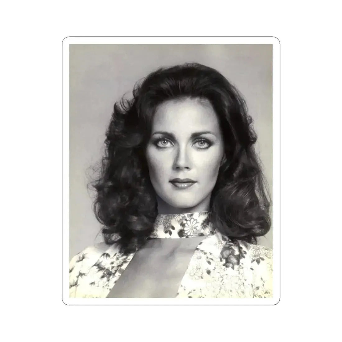 Lynda Carter #235 (Vintage Female Icon) STICKER Vinyl Kiss-Cut Decal 3 Inch White - The Sticker Space