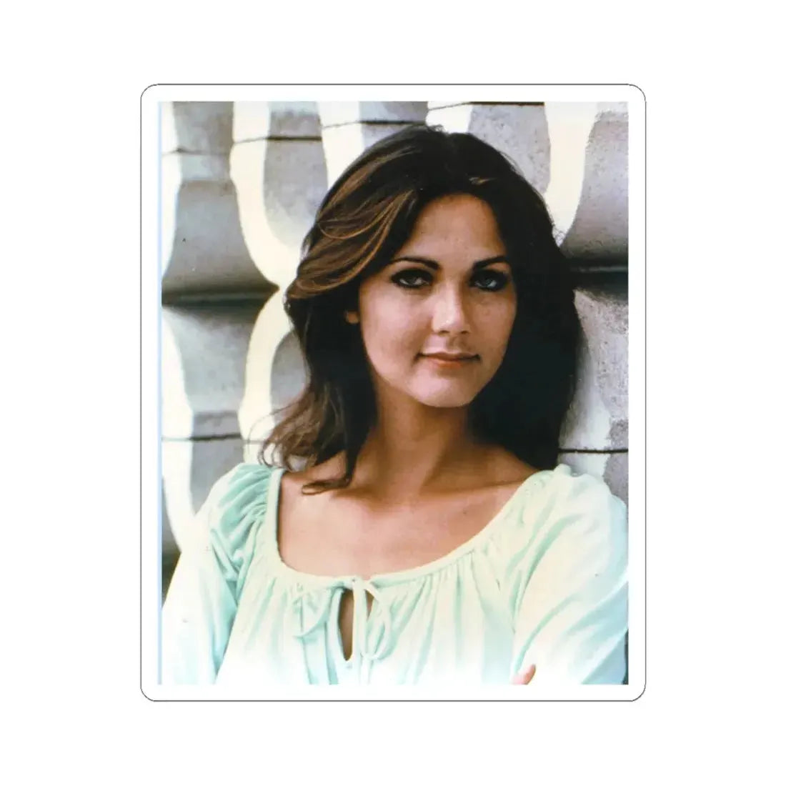 Lynda Carter #239 (Vintage Female Icon) STICKER Vinyl Kiss-Cut Decal 6 Inch White - The Sticker Space