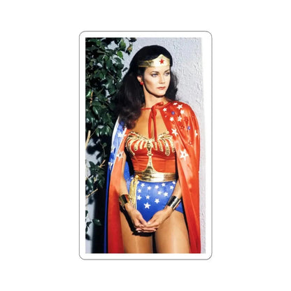 Lynda Carter #249 (Vintage Female Icon) STICKER Vinyl Kiss-Cut Decal 4 Inch White - The Sticker Space