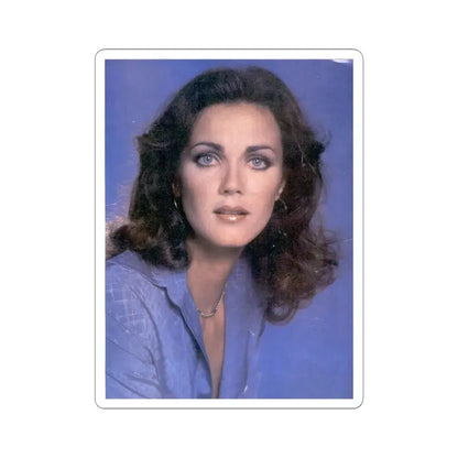 Lynda Carter #262 (Vintage Female Icon) STICKER Vinyl Kiss-Cut Decal 4 Inch White - The Sticker Space