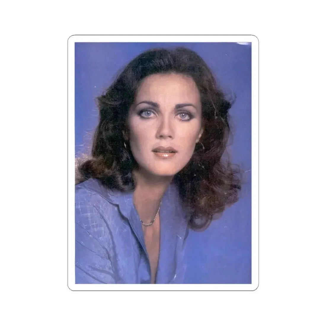 Lynda Carter #262 (Vintage Female Icon) STICKER Vinyl Kiss-Cut Decal 6 Inch White - The Sticker Space