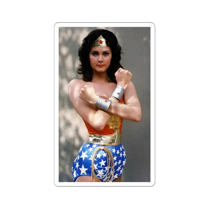 Lynda Carter #263 (Vintage Female Icon) STICKER Vinyl Kiss-Cut Decal 4 Inch White - The Sticker Space