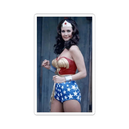 Lynda Carter #265 (Vintage Female Icon) STICKER Vinyl Kiss-Cut Decal 3 Inch White - The Sticker Space