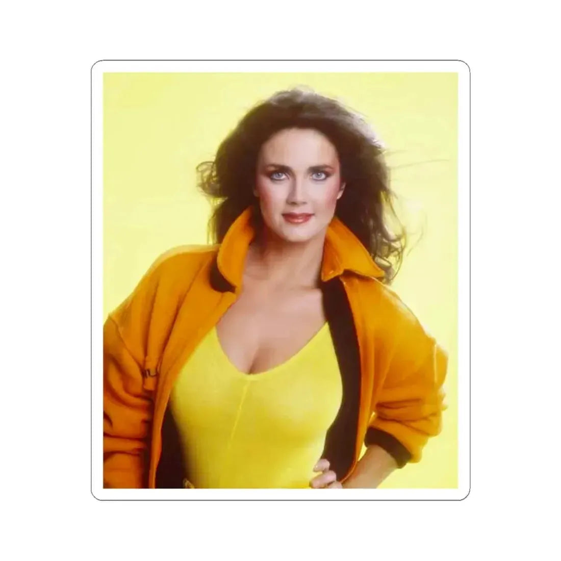 Lynda Carter #270 (Vintage Female Icon) STICKER Vinyl Kiss-Cut Decal 6 Inch White - The Sticker Space