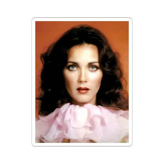 Lynda Carter #278 (Vintage Female Icon) STICKER Vinyl Kiss-Cut Decal 2 Inch White - The Sticker Space