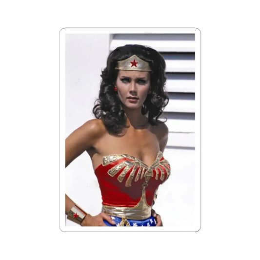 Lynda Carter #282 (Vintage Female Icon) STICKER Vinyl Kiss-Cut Decal 2 Inch White - The Sticker Space