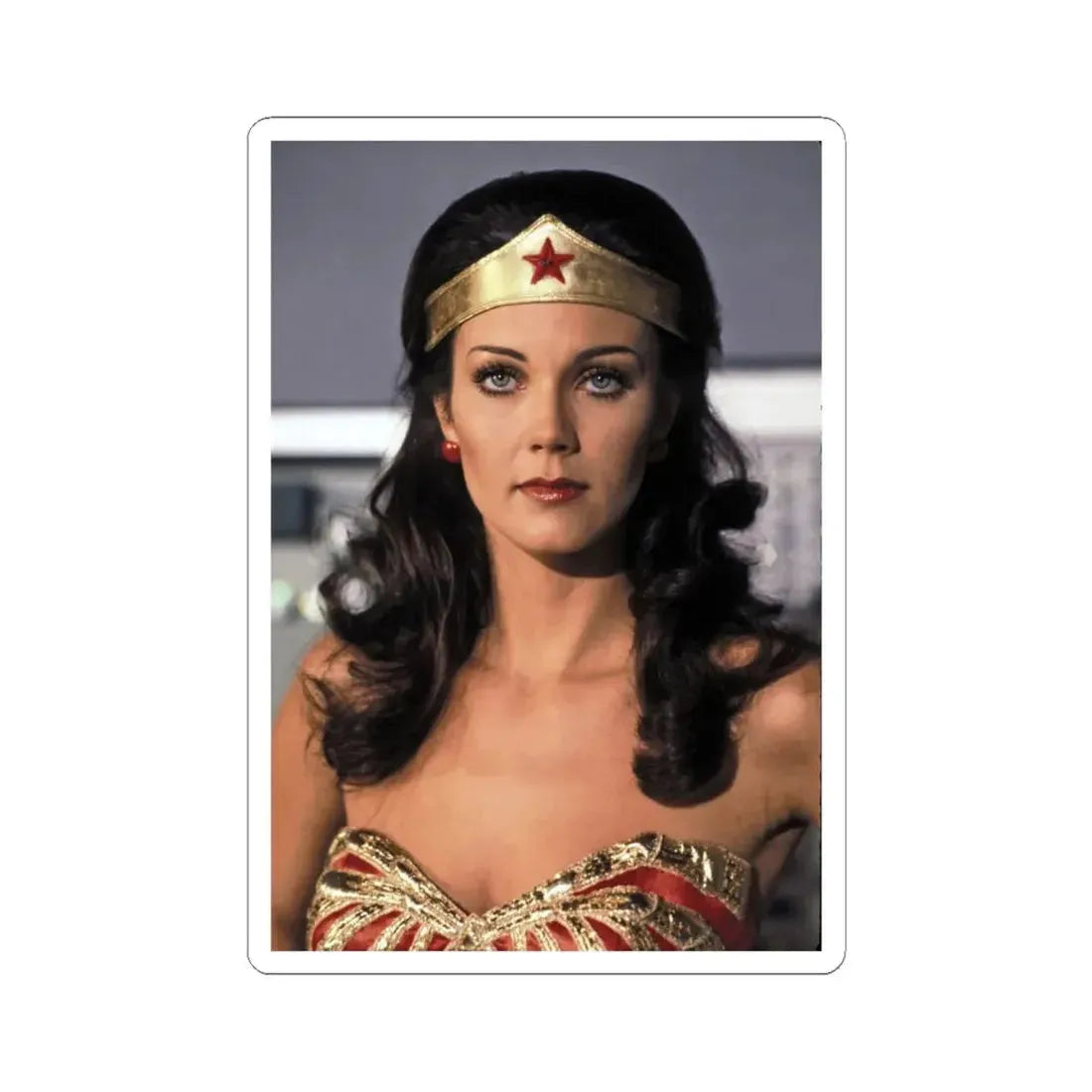 Lynda Carter #283 (Vintage Female Icon) STICKER Vinyl Kiss-Cut Decal 4 Inch White - The Sticker Space